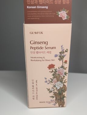 glamfoxx Peach Pink Ginseng Peptide Serum
